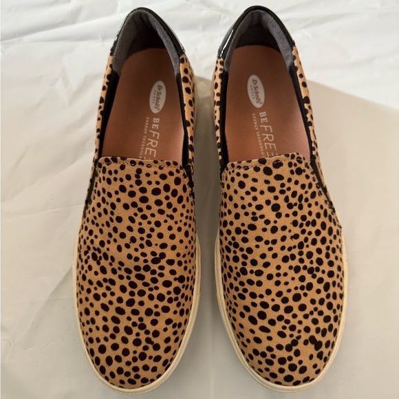 Dr Scholl's Women Size 8m Be Free  Nova Spotted Leopard Print Sneaker Shoe - Picture 4 of 8